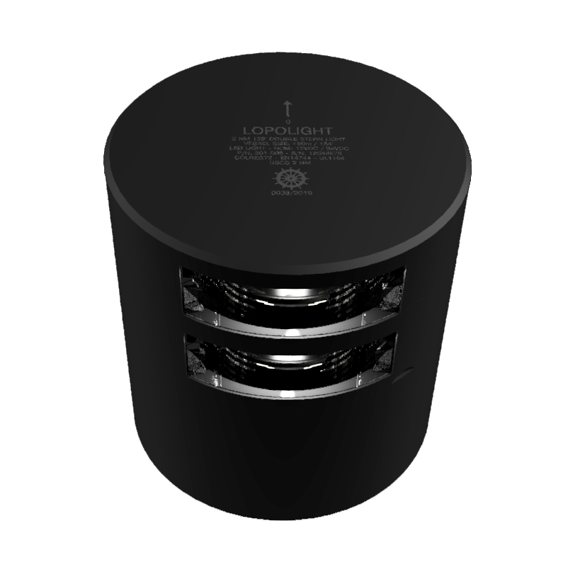 3nm dbl stern, black anodized